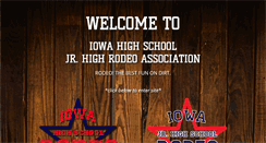 Desktop Screenshot of iowajuniorhighschoolrodeo.com