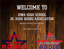 Tablet Screenshot of iowajuniorhighschoolrodeo.com